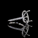 0.37 Cts Platinum Round Shape Hidden Halo Ring - Image 3