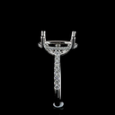 0.37 Cts Platinum Round Shape Hidden Halo Ring - Image 4