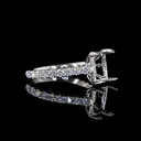 0.81 Cts Platinum Round Shape Hidden Halo Ring - Image 3