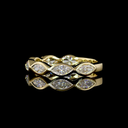 0.71 Cts 14k Yellow Gold Marquise Shape 3/4 Band Eternity Band - Image 2