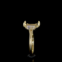 0.69 Cts 14k Yellow Gold Shape 3 Stones Ring - Image 4