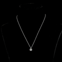 1.51 Cts 14k White Gold Square Cushion Brilliant Shape Solitaire Pendant - Video