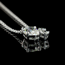 2.18 Cts 14k White Gold Mix Shape Pendant Pendant - Image 2