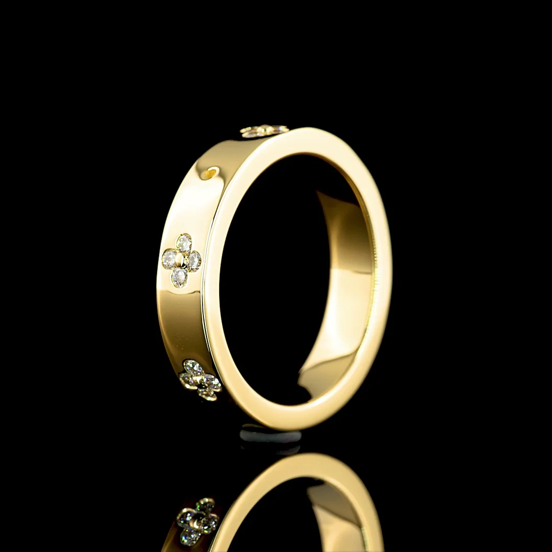 0.19 Cts 18k Yellow Gold Round Shape Eternity Band Eternity Band - Image 4