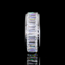 6.09 Cts 14k White Gold Baguette Shape Eternity Band Eternity Band - Image 2