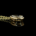 1.6 Cts 14k Yellow Gold Pear Shape Solitaire Pendant - Image 2