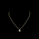 1.6 Cts 14k Yellow Gold Pear Shape Solitaire Pendant - Video