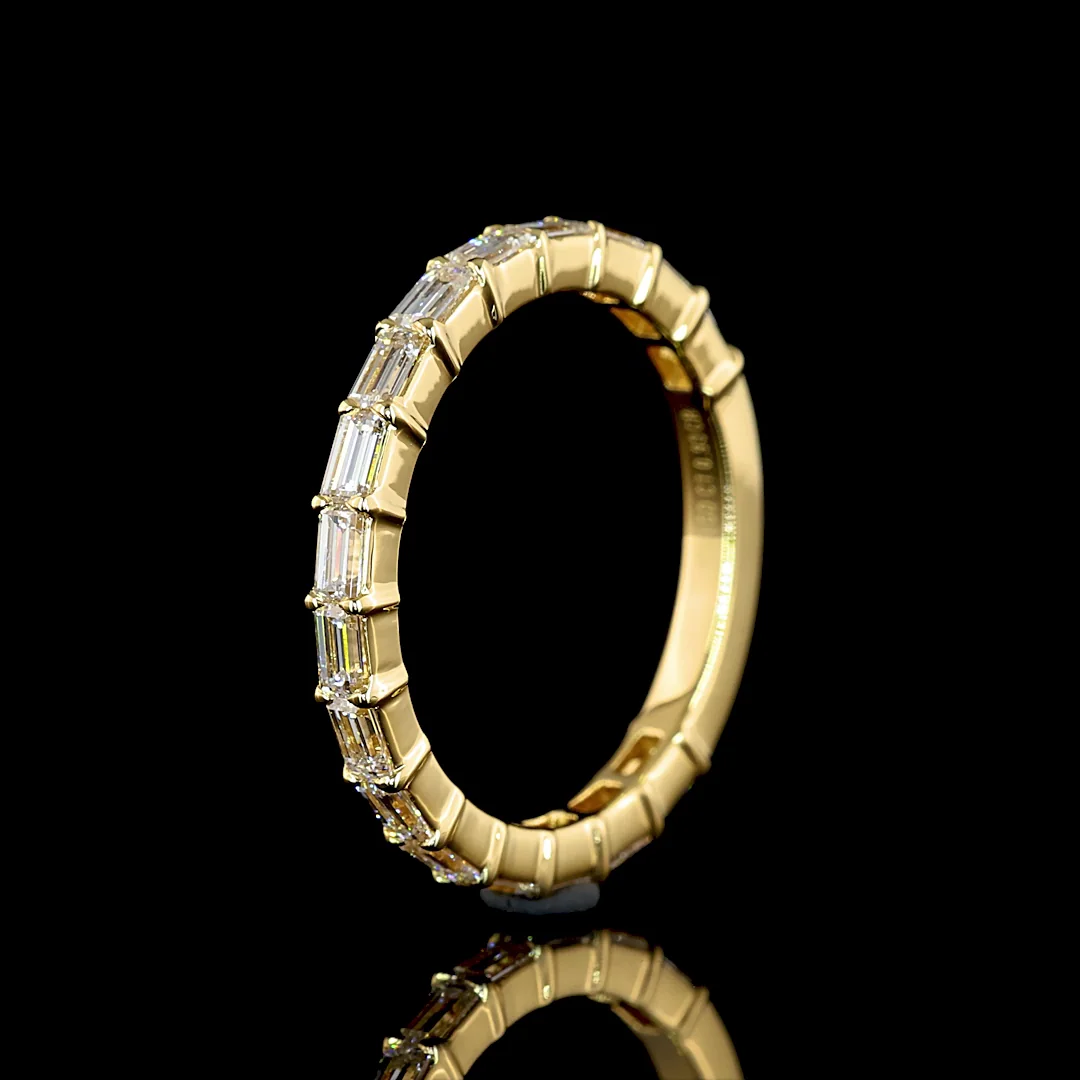 2.07 Cts 14k Yellow Gold Radiant Shape Eternity Band Eternity Band - Image 4