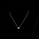 2.59 Cts 14k White Gold Octagon Shape Solitaire Pendant - Video