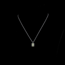 3.03 Cts 14k White Gold Radiant Shape Solitaire Pendant - Video