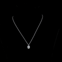 1.6 Cts 14k White Gold Cushion Brilliant Shape Solitaire Pendant - Video