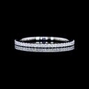 0.29 Cts Platinum Round Shape Eternity Band Eternity Band - Video