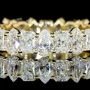 3.31 Cts 14k Yellow Gold Mix Shape Eternity Band Eternity Band - Image 3