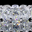 10.31 Cts 14k White Gold Cushion Brilliant Shape Eternity Band Eternity Band - Image 3