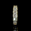 5.48 Cts 14k Yellow Gold Asscher Shape Eternity Band Eternity Band - Image 2