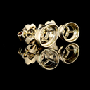 2.4 Cts 14k Yellow Gold Oval Shape Studs Earring - Video
