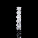 4.44 Cts 14k White Gold Heart Shape Eternity Band Eternity Band - Image 2