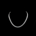 24.7 Cts 14k White Gold Marquise Shape Tennis Necklace - Video