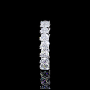3.52 Cts 14k White Gold Heart Shape Eternity Band Eternity Band - Image 2