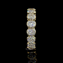 3.35 Cts 14k Yellow Gold Cushion Brilliant Shape Eternity Band Eternity Band - Image 2