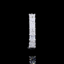 1.14 Cts 14k White Gold Princess Shape 7 Stones Eternity Band - Image 2