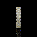 3.15 Cts 14k Yellow Gold Cushion Brilliant Shape 3/4 Band Eternity Band - Image 4