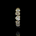 1.03 Cts 14k Yellow Gold Mix Shape 5 Stones Eternity Band - Image 2