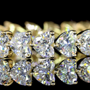 2.31 Cts 14k Yellow Gold Heart Shape Eternity Band Eternity Band - Image 3