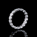 2.15 Cts 14k White Gold Cushion Brilliant Shape Eternity Band Eternity Band - Image 4
