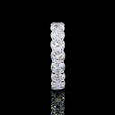 5.47 Cts 14k White Gold Cushion Brilliant Shape Eternity Band Eternity Band - Image 2
