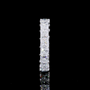 4.17 Cts 14k White Gold Princess Shape Eternity Band Eternity Band - Image 2