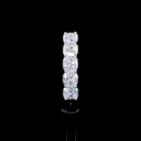 1.02 Cts 14k White Gold Square Cushion Brilliant Shape 5 Stones Eternity Band - Image 2