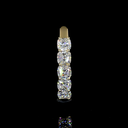 1.04 Cts 14k Yellow Gold Square Cushion Brilliant Shape 5 Stones Eternity Band - Image 2