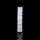 5.13 Cts 14k White Gold Princess Shape Eternity Band Eternity Band - Image 2