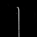 9.39 Cts 14k White Gold Emerald Shape Tennis Bracelet - Image 3
