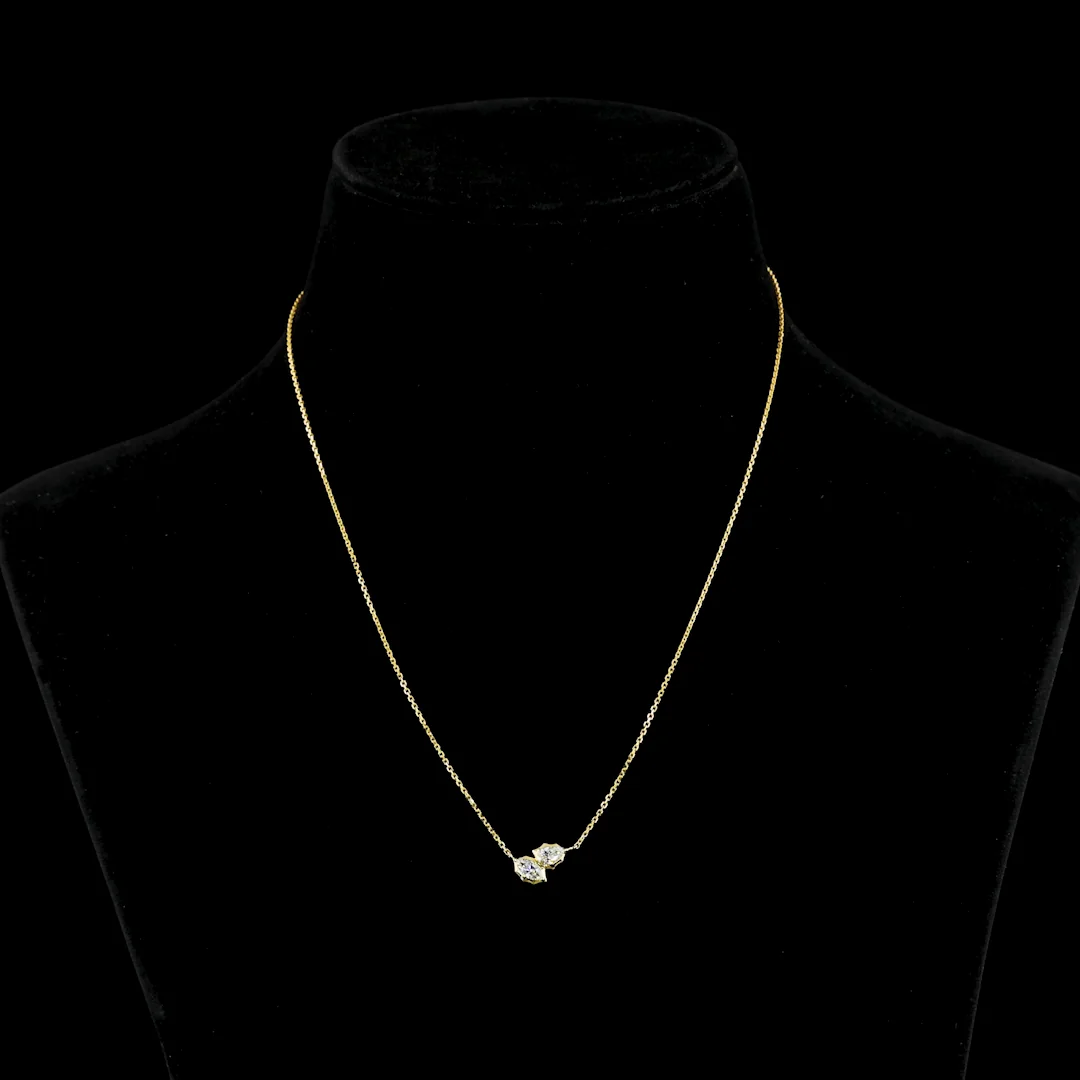 0.4 Cts 14k Yellow Gold Marquise Shape Pendant Pendant - Video