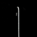 9.23 Cts 14k White Gold Oval Shape Tennis Bracelet - Image 3