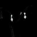 1.44 Cts 14k White Gold Princess Shape Hanging Earring - Video