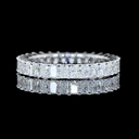 1.8 Cts 14k White Gold Radiant Shape Eternity Band Eternity Band - Video