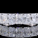 2.01 Cts 14k White Gold Radiant Shape 7 Stones Eternity Band - Image 3