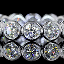 2.06 Cts 14k White Gold Round Shape Eternity Band Eternity Band - Image 3
