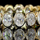 2.04 Cts 14k Yellow Gold Oval Shape Eternity Band Eternity Band - Image 3