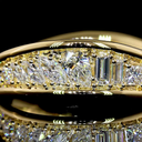 0.57 Cts 14k Yellow Gold Round Shape Special Eternity Band - Image 4