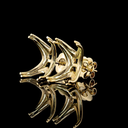 12.12 Cts 14k Yellow Gold Radiant Shape Studs Earring - Image 3
