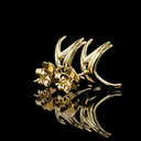12.12 Cts 14k Yellow Gold Radiant Shape Studs Earring - Image 4