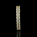 1.79 Cts 14k Yellow Gold Antique Cushion Shape 3/4 Band Eternity Band - Image 4