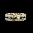 1.62 Cts 14k Yellow Gold Emerald Shape Eternity Band Eternity Band - Video