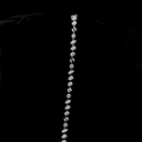 6.1 Cts 14k White Gold Mix Shape Station Bracelet - Image 3