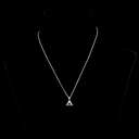 1.98 Cts 14k White Gold Triangle Shape Pendant Pendant - Video