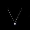 3.46 Cts 14k White Gold Cushion Modified Shape Halo Pendant - Video